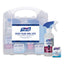 Body Fluid Spill Kit, 4.5" X 11.88" X 11.5", One Clamshell Case With 2 Single Use Refills/carton