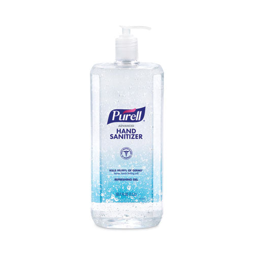 Advanced Refreshing Gel Hand Sanitizer, Clean Scent, 1.5 L Pump Bottle, 4/carton