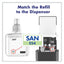 Push-style Hand Sanitizer Dispenser, 1,200 Ml, 5.25 X 8.56 X 12.13, Graphite
