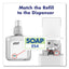 Es4 Soap Push-style Dispenser, 1,200 Ml, 4.88 X 8.8 X 11.38, White