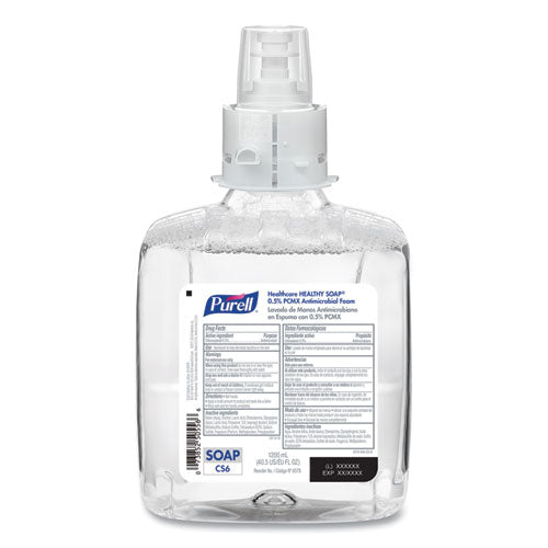Healthcare Healthy Soap 0.5% Pcmx Antimicrobial Foam, For Cs4 Dispensers, Fragrance-free, 1,250 Ml, 4/carton