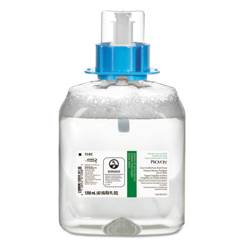 Green Certified Foam Hand Cleaner, Fragrance-free, 1,250 Ml Refill, 4/carton