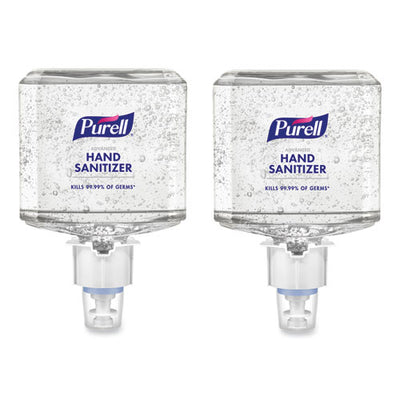 Advanced Gel Hand Sanitizer Refill, 1,200 Ml, Clean Scent, For Es6 Dispensers, 2/carton