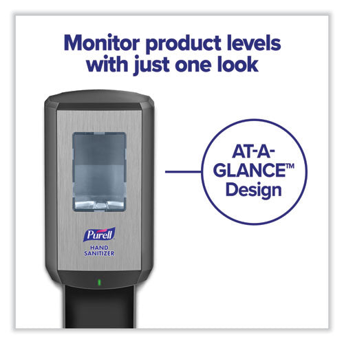 Cs6 Hand Sanitizer Dispenser, 1,200 Ml, 5.79 X 3.93 X 15.64, Graphite