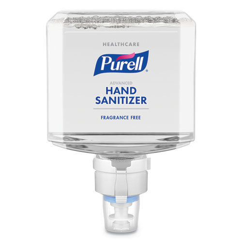 Advanced Hand Sanitizer Gentle And Free Foam, 1,200 Ml Refill, Fragrance-free, For Es8 Dispensers, 2/carton