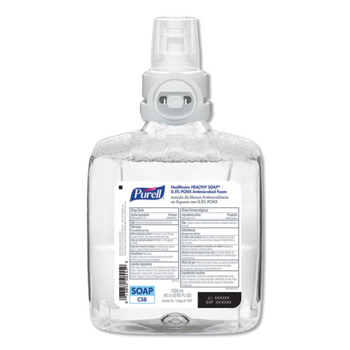 Healthcare Healthy Soap 0.5% Pcmx Antimicrobial Foam, For Cs8 Dispensers, Light Floral Scent, 1,200 Ml, 2/carton