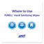 Sanitizing Hand Wipes, Individually Wrapped, 5 X 7, 100/box