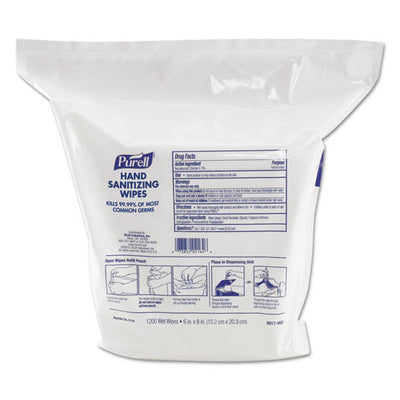Premoistened Hand Sanitizing Wipes, 5.78 X 7, 100/canister, 12 Canisters/carton