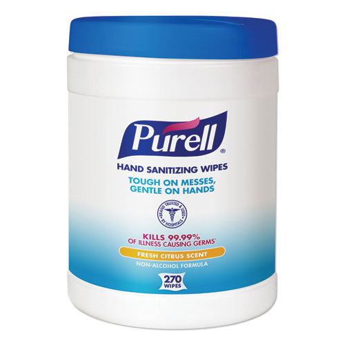 Sanitizing Hand Wipes, 6.75 X 6, White, 270 Wipes/canister