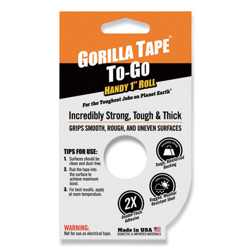 Gorilla Tape, 3" Core, 1.88" X 10 Yds, Black
