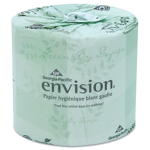 Pacific Blue Basic Embossed Bathroom Tissue, Septic Safe, 1-ply, White, 550/roll, 80 Rolls/carton