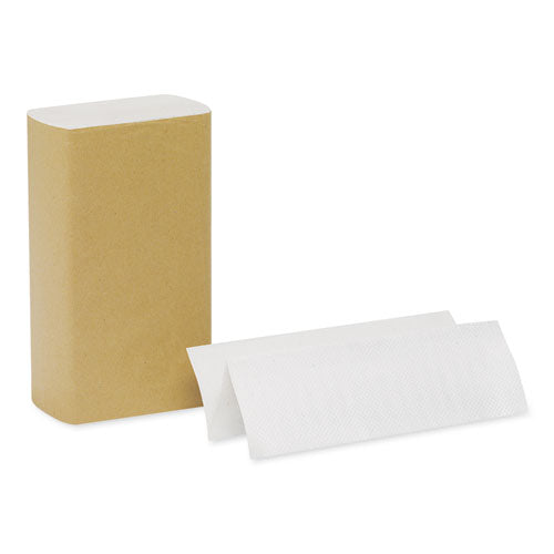 Pacific Blue Basic Folded Paper Towel, 9.2 X 9.4, White, 250/pack, 16 Packs/carton