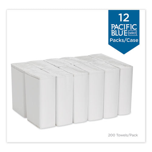 Pacific Blue Select C-fold Paper Towel, 10.1 X 10.1, White, 200/pack, 12 Packs/carton