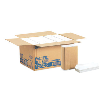 Pacific Blue Basic C-fold Paper Towels, 10.1 X 13.2, White, 240/pack, 10 Packs/carton