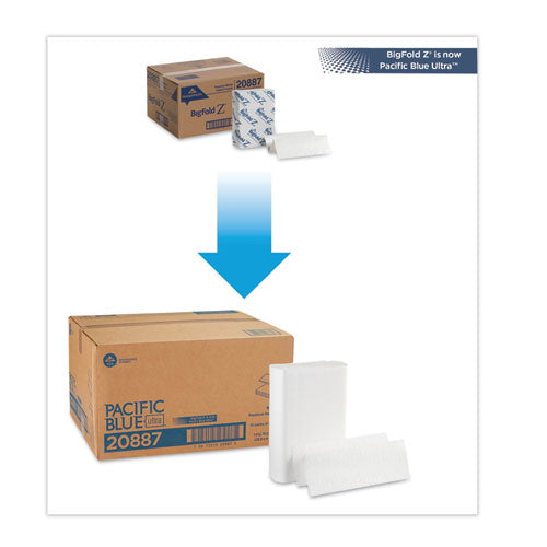 Pacific Blue Ultra Folded Paper Towels, 10.2 X 10.8, White, 220/pack, 10 Packs/carton