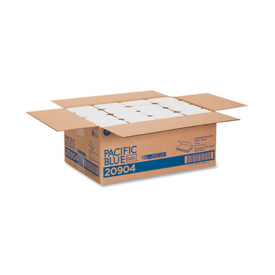 Pacific Blue Basic S-fold Paper Towels, 10.25 X 9.25, White, 250/pack, 16 Packs/carton