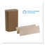 Pacific Blue Basic M-fold Paper Towels, 9.2 X 9.4, Brown, 250/pack, 16 Packs/carton