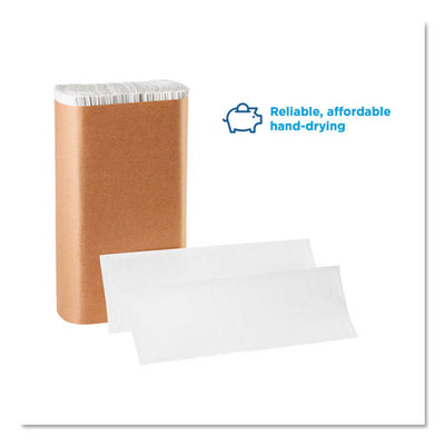 Pacific Blue Basic M-fold Paper Towels, 9.2 X 9.4, White, 250/pack, 16 Packs/carton