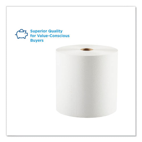 Pacific Blue Basic  Nonperf Paper Towels, 7.78 X 1,000 Ft, White, 6 Rolls/carton