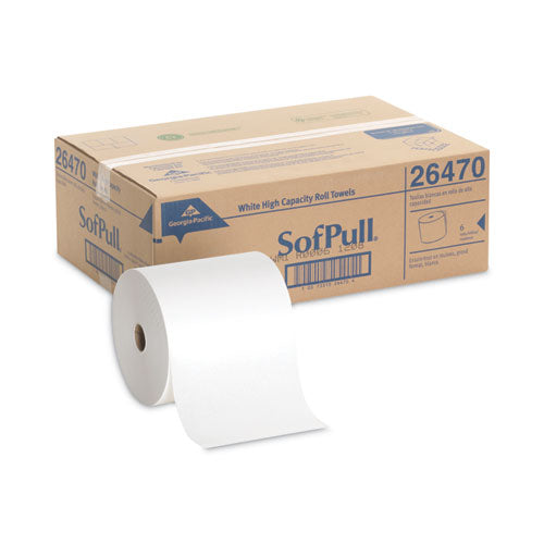 Hardwound Roll Paper Towel, Nonperforated, 7.87" X 1,000 Ft, White, 6 Rolls/carton