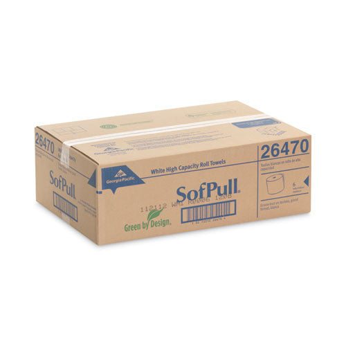 Hardwound Roll Paper Towel, Nonperforated, 7.87" X 1,000 Ft, White, 6 Rolls/carton