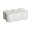 Hardwound Roll Paper Towel, Nonperforated, 7.87" X 1,000 Ft, White, 6 Rolls/carton