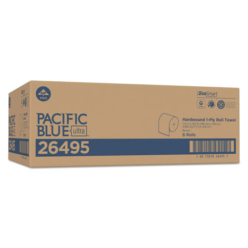 Pacific Blue Ultra Paper Towels, 7.87" X 1,150 Ft, Natural, 6 Rolls/carton