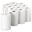 Pacific Blue Basic Nonperforated Paper Towels, 7.88" X 350 Ft, White, 12 Rolls/carton