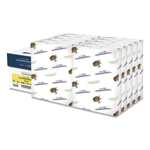 Colors Print Paper, 20 Lb Bond Weight, 8.5 X 11, Blue, 500 Sheets/ream, 10 Reams/carton