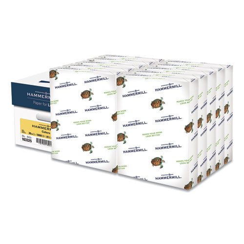 Colors Print Paper, 20 Lb Bond Weight, 8.5 X 11, Blue, 500 Sheets/ream, 10 Reams/carton