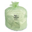 Biotuf Compostable Can Liners, 45 Gal, 0.9 Mil, 40" X 46", Green, 25 Bags/roll, 5 Rolls/carton