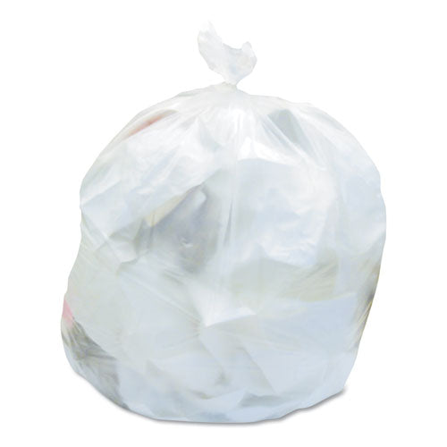 High-density Waste Can Liners, 16 Gal, 12 Microns, 24 X 33, Natural, 500/carton