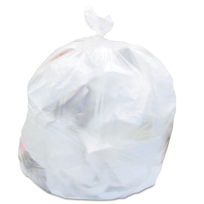 High-density Waste Can Liners, 30 Gal, 16 Microns, 30" X 37", Natural, 25 Bags/roll, 20 Rolls/carton