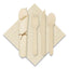 Pre-rolled Caterwrap Kraft Napkins With Wood Cutlery, 6 X 12 Napkin;fork;knife;spoon, 7" To 9", Kraft, 100/carton