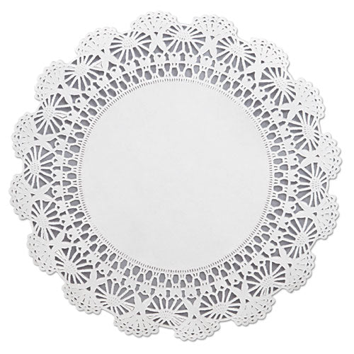 Cambridge Lace Doilies, Round, 12", White, 1,000/carton