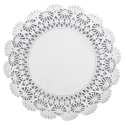 Cambridge Lace Doilies, Round, 12", White, 1,000/carton