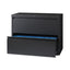 Lateral File Cabinet, 2 Letter/legal/a4-size File Drawers, Charcoal, 36 X 18.62 X 28