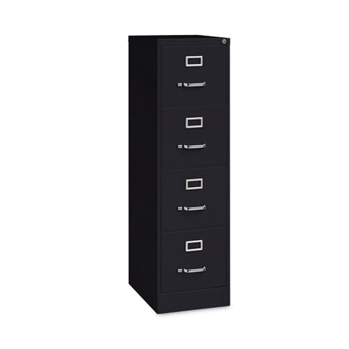 Vertical Letter File Cabinet, 4 Letter-size File Drawers, Black, 15 X 22 X 52