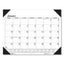 Recycled One-color Dated Monthly Desk Pad Calendar, 18.5 X 13, White Sheets, Black Binding/corners,12-month (jan-dec): 2023