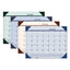 Ecotones Recycled Monthly Desk Pad Calendar, 18.5 X 13, Ocean Blue Sheets/corners, Black Binding, 12-month (jan To Dec): 2023