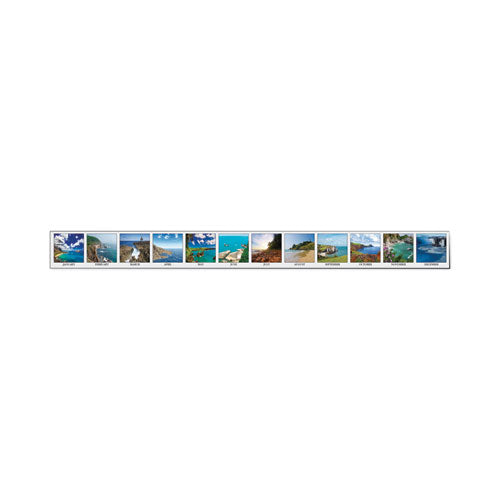 Recycled Earthscapes Desk Pad Calendar, Seascapes Photography, 22 X 17, Black Binding/corners,12-month (jan To Dec): 2023