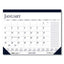 Recycled Two-color Monthly Desk Pad Calendar With Notes Section, 22 X 17, Blue Binding/corners, 12-month (jan-dec): 2023