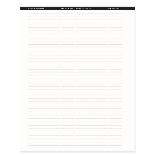 Recycled Professional Weekly Planner, 15-minute Appts, 11 X 8.5, Black Wirebound Soft Cover, 24-month (jan-dec): 2023-2024