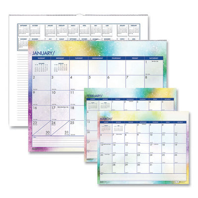 Recycled Cosmos Wall Calendar, Cosmos Artwork, 14.88 X 12, White/blue/multicolor Sheets, 12-month (jan To Dec): 2023