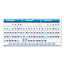 Recycled Three-month Format Wall Calendar, Horizontal Orientation, 17 X 8, White Sheets, 14-month (dec To Jan): 2022 To 2024