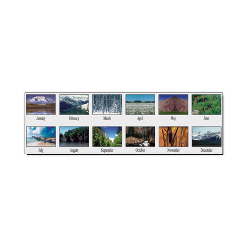 Earthscapes Recycled Desk Tent Monthly Calendar, Scenic Photography, 8.5 X 4.5, White/multicolor Sheets, 2023