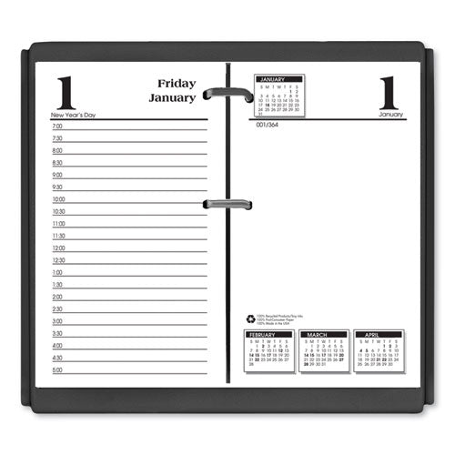 Economy Daily Desk Calendar Refill, 3.5 X 6, White Sheets, 2023