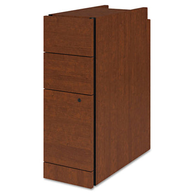 Narrow Pedestal, Left Or Right, 3-drawers: Box/box/file, Legal/letter, Harvest, 9.5" X 22.75" X 28"