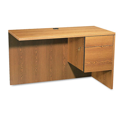 10500 Series L Workstation Return, 3/4 Height Right Ped, 48w X 24d X 29.5h, Harvest