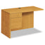 10500 Series L Workstation Return, 3/4 Height Left Ped, 48w X 24d X 29.5h, Harvest